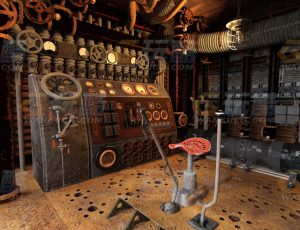 玩酷CG网—机械控制室Blender模型