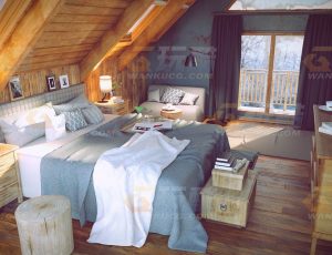 玩酷CG网—温馨感十足的卧室Blender模型