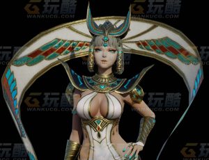 玩酷CG网—冷艳埃及公主Blender模型