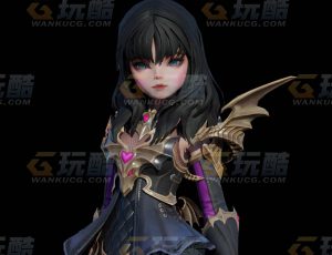 玩酷CG网—小恶魔女Blender模型