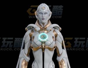 玩酷CG网—超级赛博机器人Blender模型