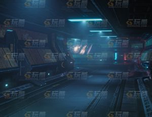 玩酷CG网—科幻飞船舱环境场景Blender模型