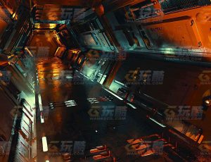 玩酷CG网—科幻隧道Blender模型