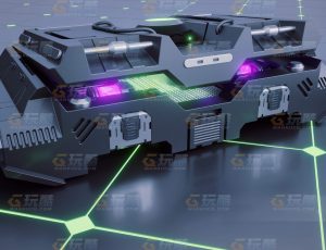 玩酷CG网—科幻硬表面道具1Blender模型