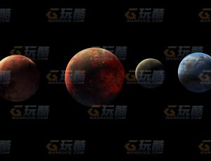 玩酷CG网—4个行星Blender模型