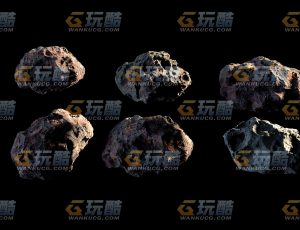 玩酷CG网—陨石Blender模型