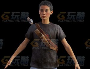 玩酷CG网—爱冒险的小男孩Blender模型