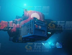 玩酷CG网—超完整大型太空船Blender模型