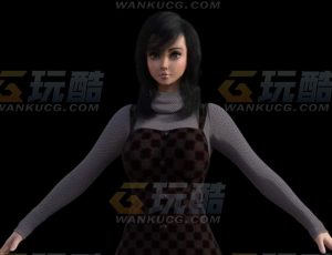 玩酷CG网—家庭妇女Blender模型