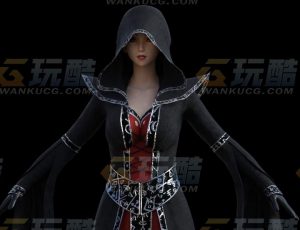 玩酷CG网—女祭司Blender模型