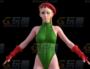 玩酷CG网—街霸嘉米怀特Blender模型