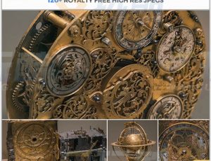 玩酷CG网—129张黄金古董钟表高清参考图片合集