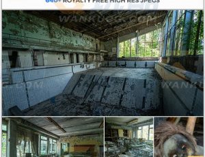 玩酷CG网—647张普里皮亚季镇废弃城市室内高清参考图片合集