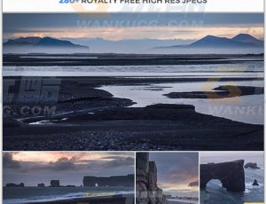 玩酷CG网—281张冰岛黑色海滩高清参考图片合集