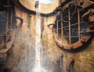 玩酷CG网—宏伟的下水道隧道Blender模型