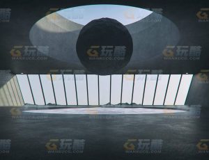 玩酷CG网—意境密室Blender模型