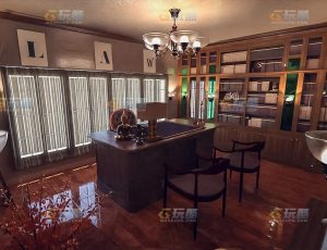 玩酷CG网—律师事务所Blender模型