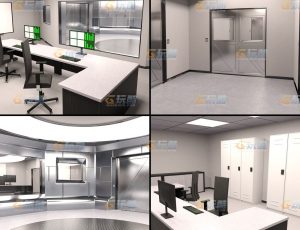 玩酷CG网—生物实验室Blender模型