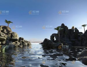 玩酷CG网—小型海岛Blender模型