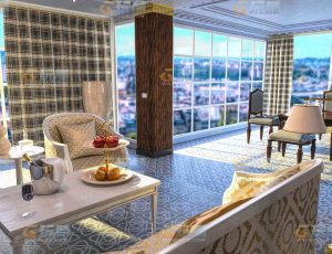 玩酷CG网—极致奢华酒店套房Blender模型