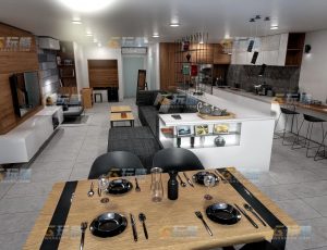 玩酷CG网—现代时尚公寓Blender模型