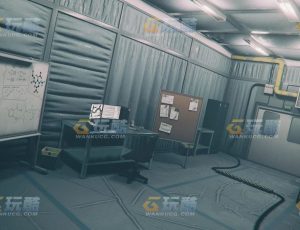 玩酷CG网—病毒医疗隔离室Blender模型