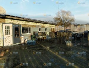 玩酷CG网—破旧回收站Blender模型