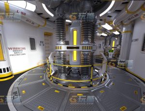 玩酷CG网—科技能量反应堆Blender模型