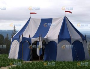 玩酷CG网—爵士将军的帐篷与内饰Blender模型