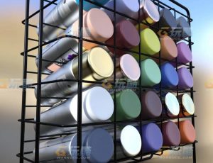 玩酷CG网—油漆罐套装Blender模型