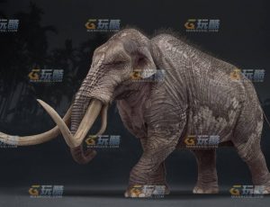 玩酷CG网—史前猛犸象Blender模型