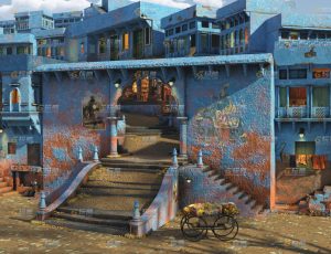 玩酷CG网—印度古老集镇一Blender模型