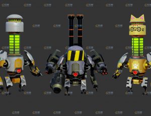 玩酷CG网—概念小机器人Blender模型