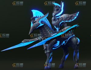 玩酷CG网—蓝色恶魔骑士Blender模型