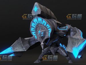 玩酷CG网—蓝色炉石怪Blender模型