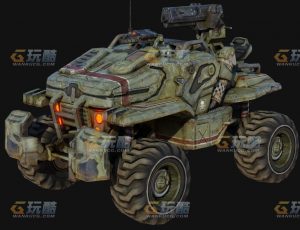 玩酷CG网—肌肉战车Blender模型