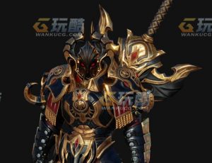 玩酷CG网—装甲勇士Blender模型