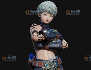 玩酷CG网—格斗师Blender模型