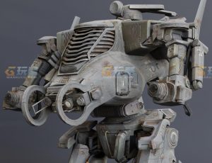 玩酷CG网—泰坦战斗机甲Blender模型