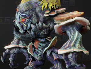 玩酷CG网—巨臂怪Blender模型