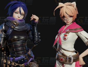 玩酷CG网—女武士Blender模型