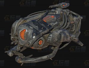 玩酷CG网—昆虫造型战舰Blender模型