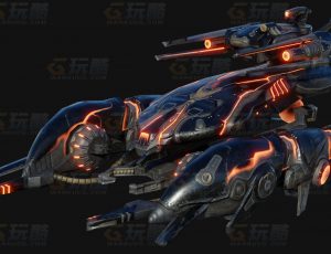 玩酷CG网—蝎子战舰Blender模型