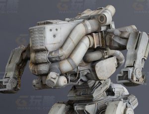 玩酷CG网—泰坦机甲Blender模型