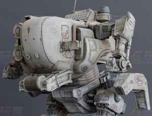 玩酷CG网—泰坦小机甲Blender模型