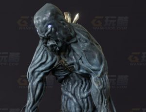 玩酷CG网—泥石怪Blender模型