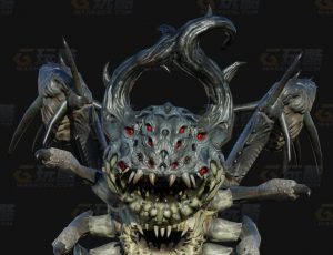 玩酷CG网—异形怪物Blender模型