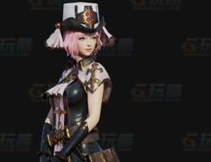 玩酷CG网—女法师Blender模型