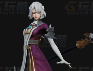 玩酷CG网—希腊女神Blender模型