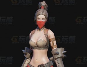 玩酷CG网—女忍者刺客杀手Blender模型